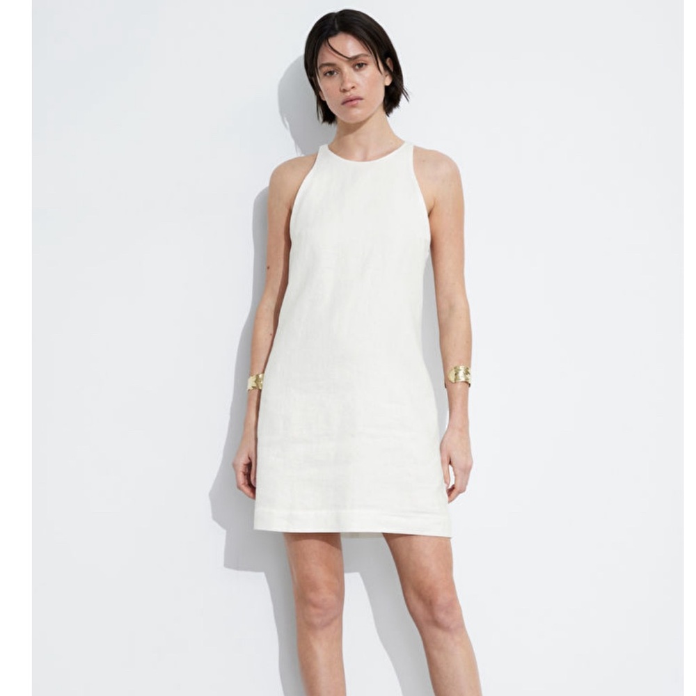 & Other Stories white linen dress size XS